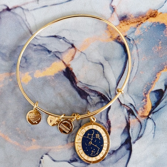 Alex and Ani Gold Zodiac Bracelet - Scorpio - Picture 1 of 2